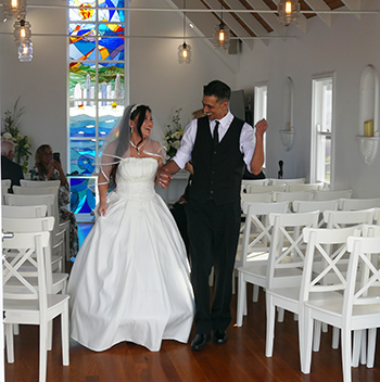 Marry Me Marilyn Sayo & Nathan Red Thread of Fate Wedding Gold Coast Chapel by the Sea